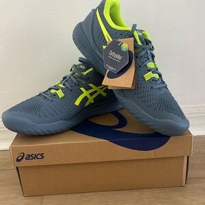 Never worn Men’s ASICS  gel resolution 9 Tennis Shoes, size 10.5